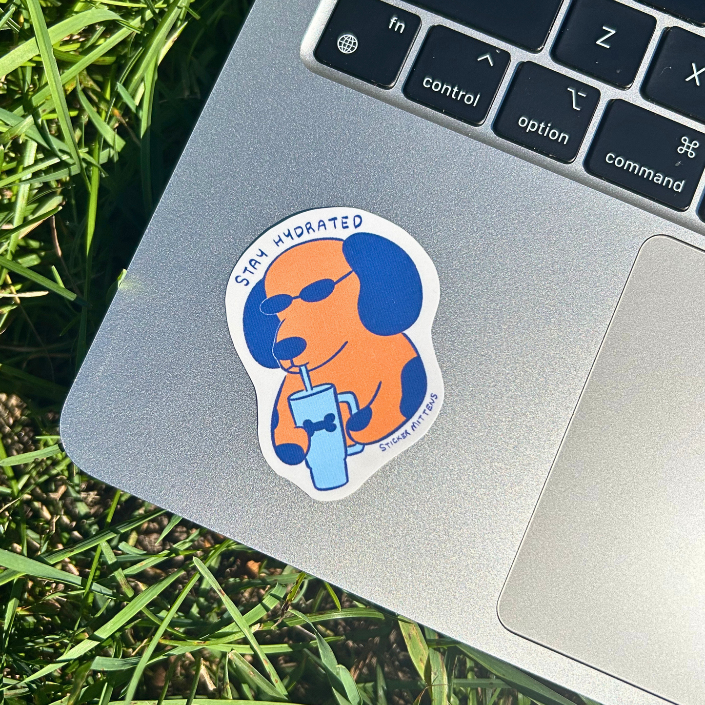 Stay hydrated dog sticker